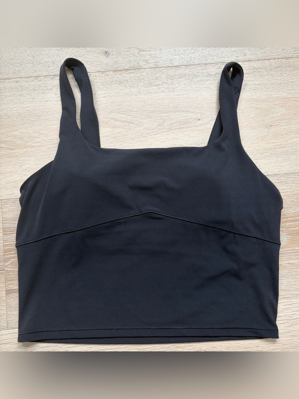 Vuori AllTheForm Support Tank Black XL Built In Bra Shelf Crop Yoga Top*W25 - Picture 4 of 6
